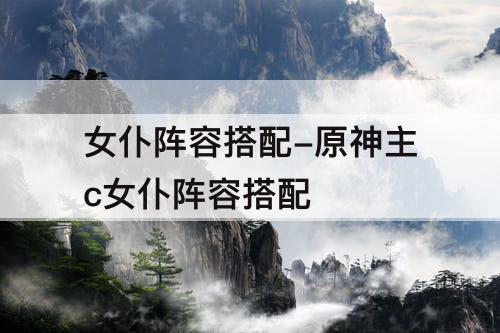 女仆阵容搭配-原神主c女仆阵容搭配