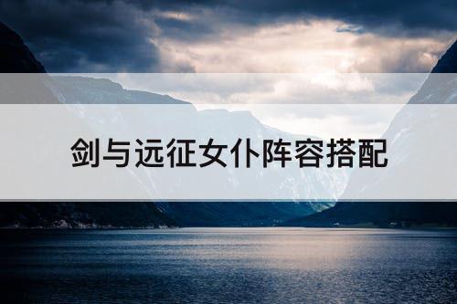 剑与远征女仆阵容搭配