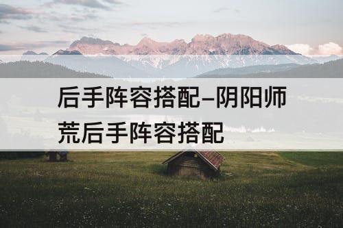 后手阵容搭配-阴阳师荒后手阵容搭配