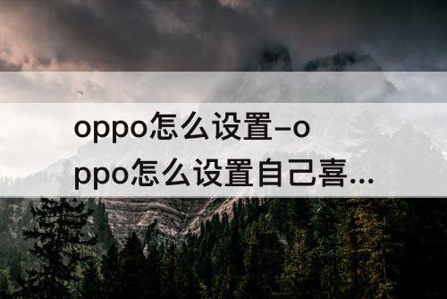 oppo怎么设置-oppo怎么设置自己喜欢的动态壁纸