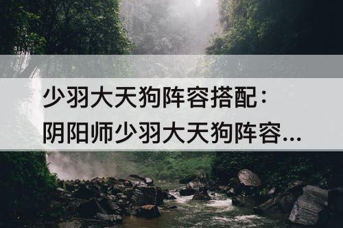少羽大天狗阵容搭配：阴阳师少羽大天狗阵容搭配