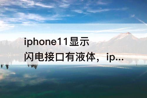 iphone11显示闪电接口有液体，iphone11显示闪电接口有液体但是没进水啊