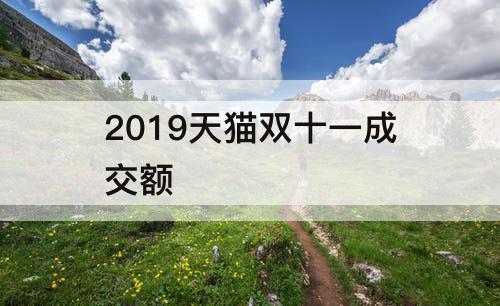 2019天猫双十一成交额