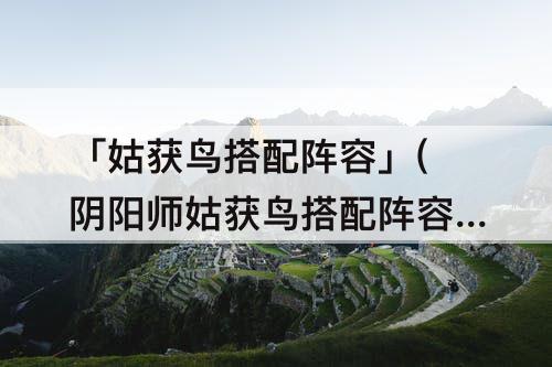 「姑获鸟搭配阵容」(阴阳师姑获鸟搭配阵容)
