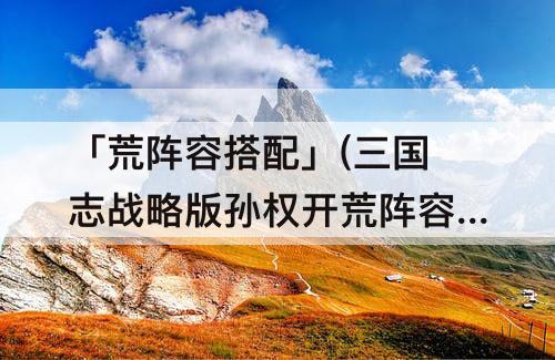「荒阵容搭配」(三国志战略版孙权开荒阵容搭配)