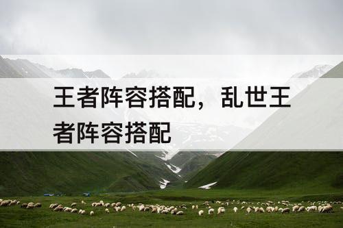 王者阵容搭配，乱世王者阵容搭配