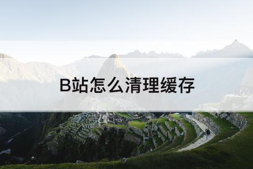 B站怎么清理缓存