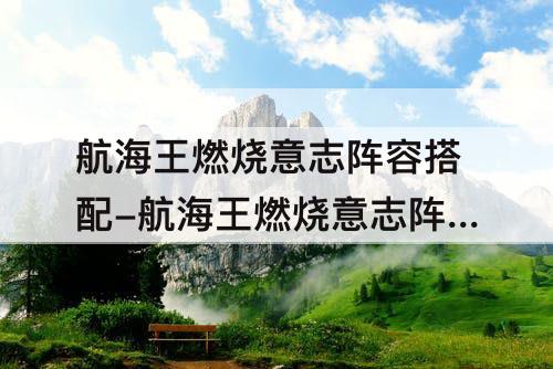 航海王燃烧意志阵容搭配-航海王燃烧意志阵容搭配2022