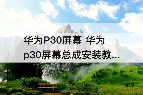 华为P30屏幕 华为p30屏幕总成安装教程