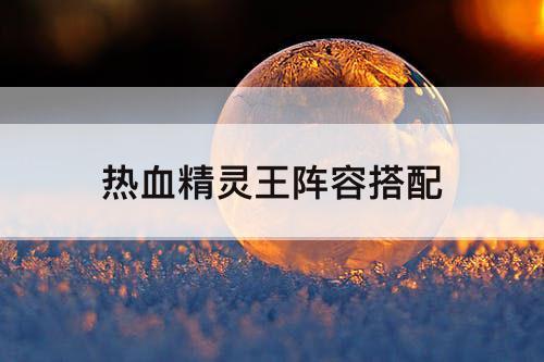 热血精灵王阵容搭配