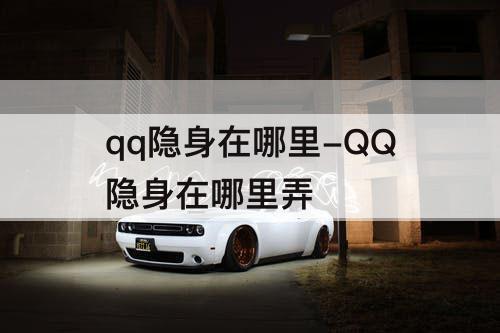 qq隐身在哪里-QQ隐身在哪里弄