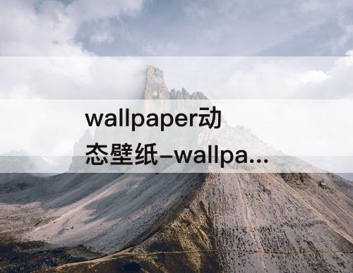 wallpaper动态壁纸-wallpaper动态壁纸导出变成壁纸