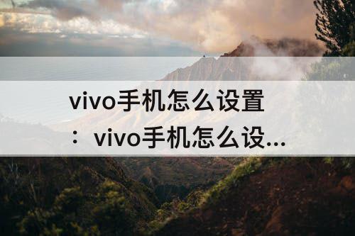 vivo手机怎么设置：vivo手机怎么设置呼叫转移通话设置出错