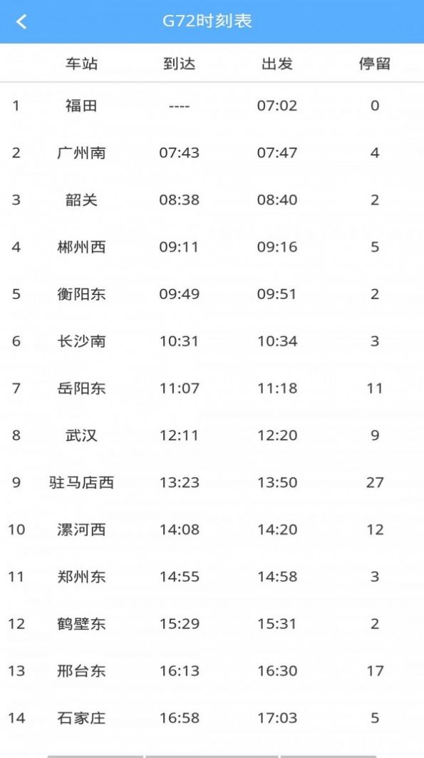 旅行时刻表  v1.0.0图3