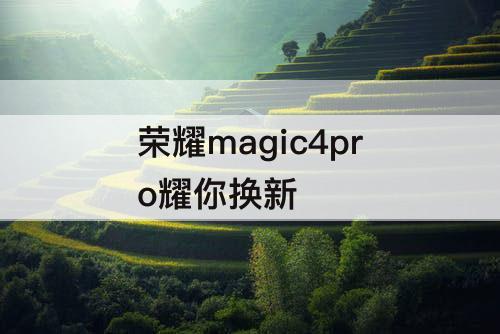 荣耀magic4pro耀你换新