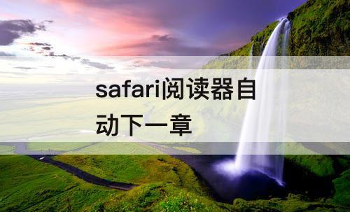 safari阅读器自动下一章