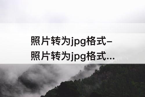 照片转为jpg格式-照片转为jpg格式 大于10KB